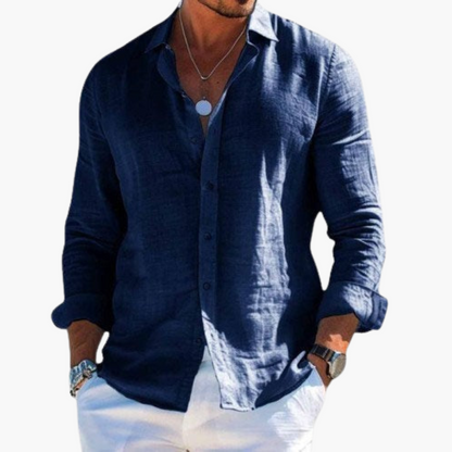 Slim Fit Langarmhemd für Herren