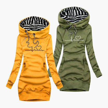 Herzmotiv Hoodie für Damen