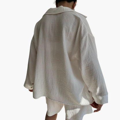 Zweiteiliges Lounge Set mit Shorts für Damen