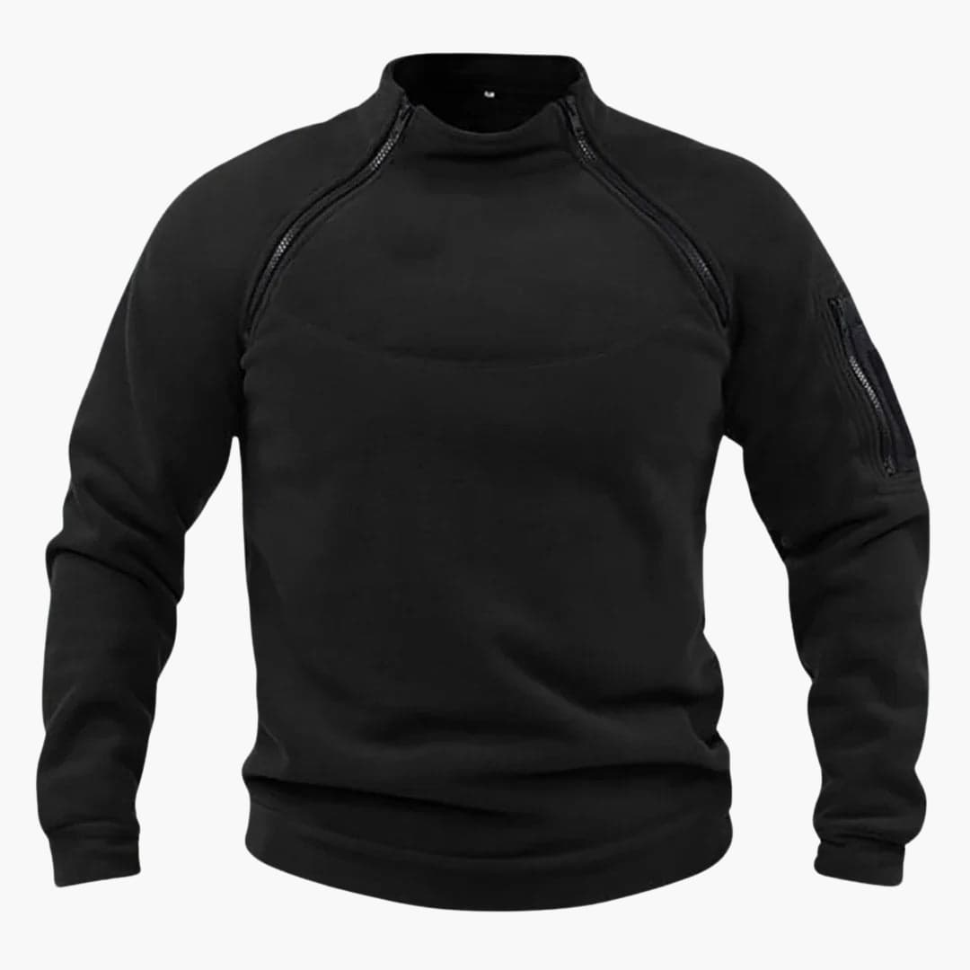 Fleece Pullover mit Reißverschluss für Herren
