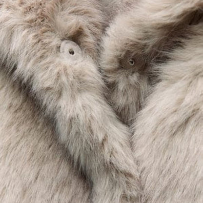 Flauschiger Mantel für Damen