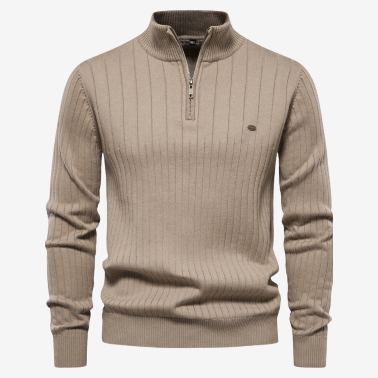 Gerippter Pullover Slim Fit für Herren