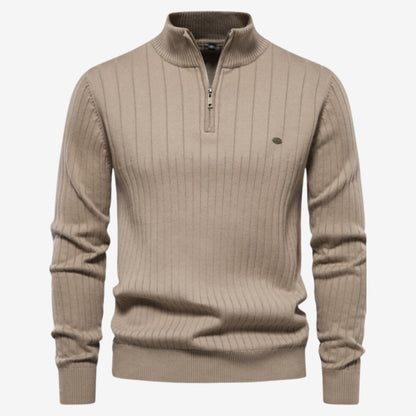 Gerippter Pullover Slim Fit für Herren