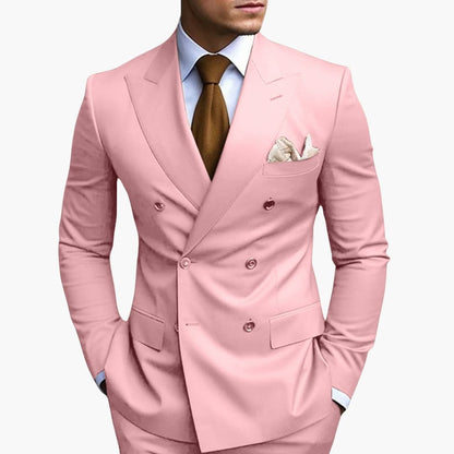 Doppelreihiger Slim Fit Anzug für Herren
