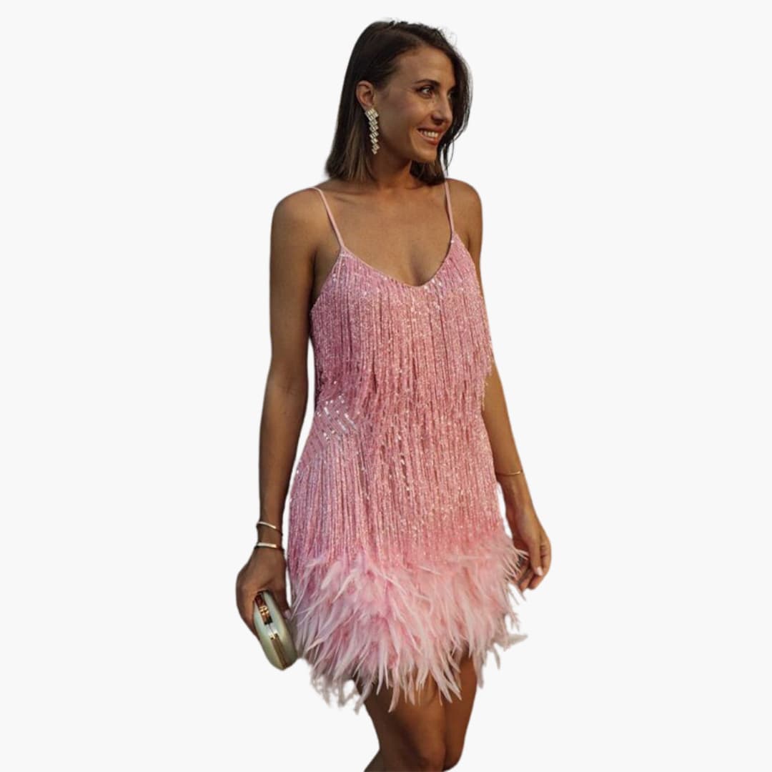 Pailletten Cocktailkleid für Damen