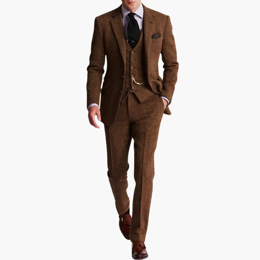 Slim Fit Anzug mit Weste für Herren