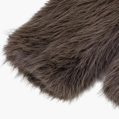 Flauschiger Mantel für Damen