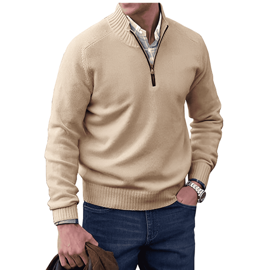 Halb-Zip Strickpullover für Herren