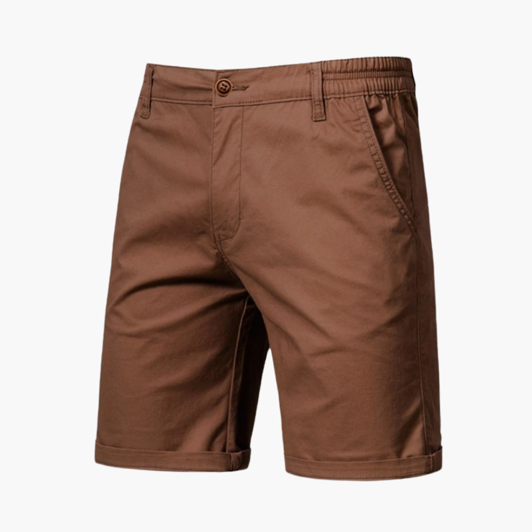 Bundfalten Shorts mit Umschlag für Herren
