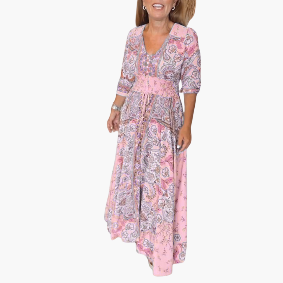 Boho Pattern Maxi Kleid für Damen