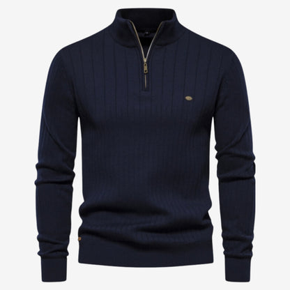 Gerippter Pullover Slim Fit für Herren