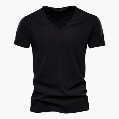V-Ausschnitt Slim Fit T-Shirt für Herren