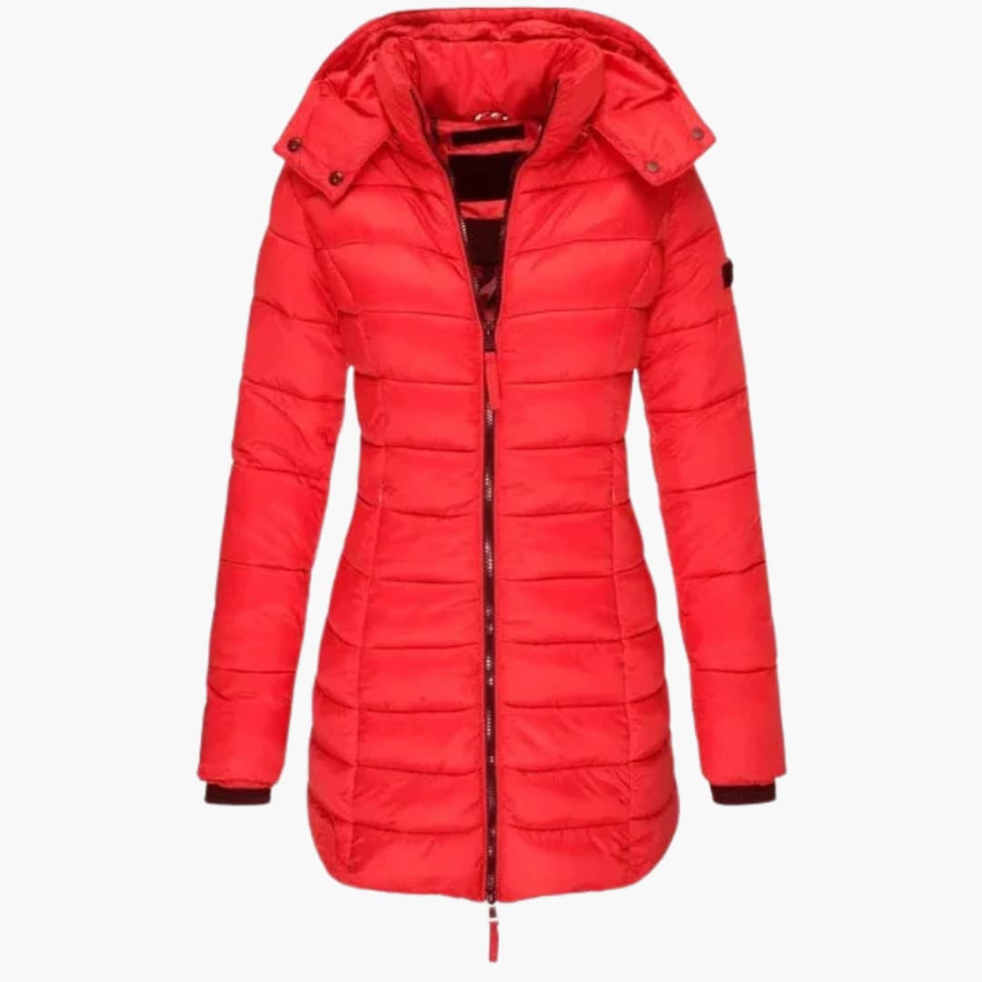 Daunenjacke mit Stehkragen für Damen