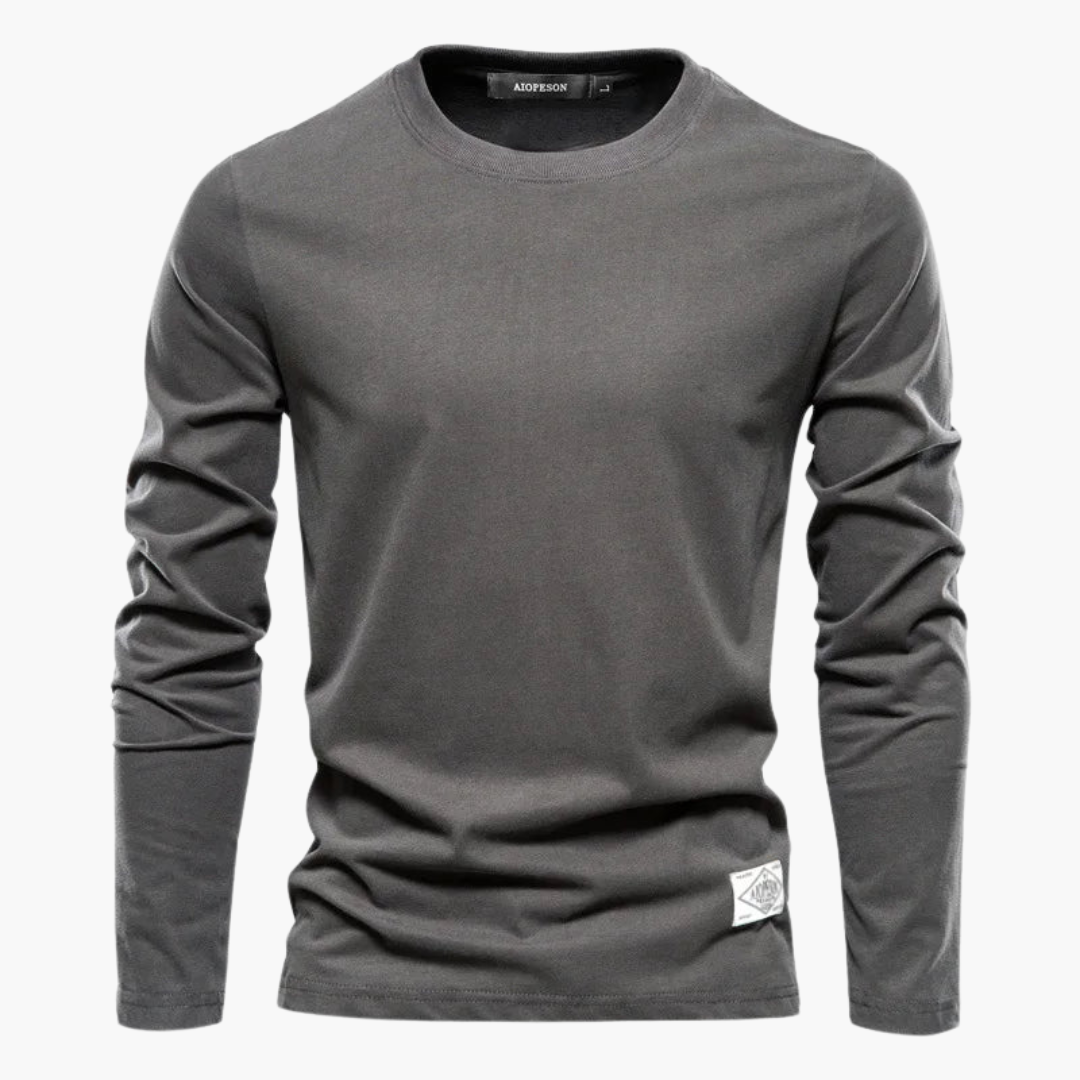 Elegantes Langarm-T-Shirt für Herren