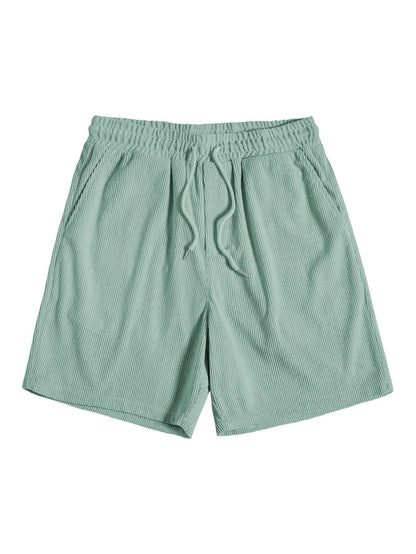 Cord-Shorts Set mit Kurzarmhemd für Herren