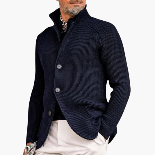 Feinstrick-Strickjacke für Herren