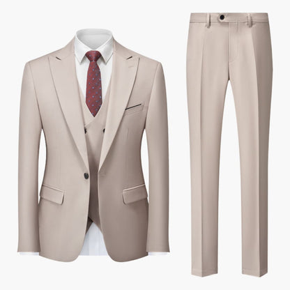 Dreiteiliger Slim-Fit Herrenanzug