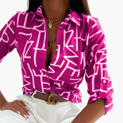 Klassischer Kragen Bluse für Damen