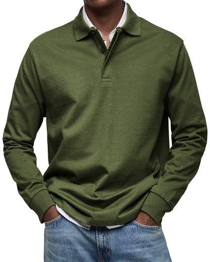 Maleko | Lässiges Langarm-Poloshirt