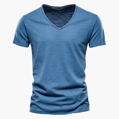 V-Ausschnitt Slim Fit T-Shirt für Herren