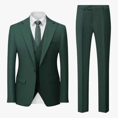 Dreiteiliger Slim-Fit Herrenanzug