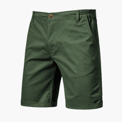 Bundfalten Shorts mit Umschlag für Herren