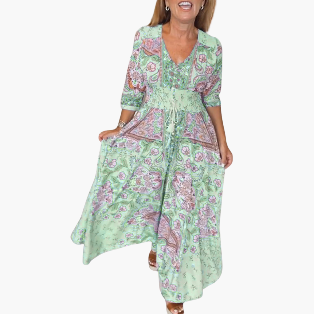 Boho Pattern Maxi Kleid für Damen