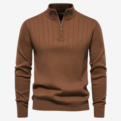 Gerippter Pullover Slim Fit für Herren