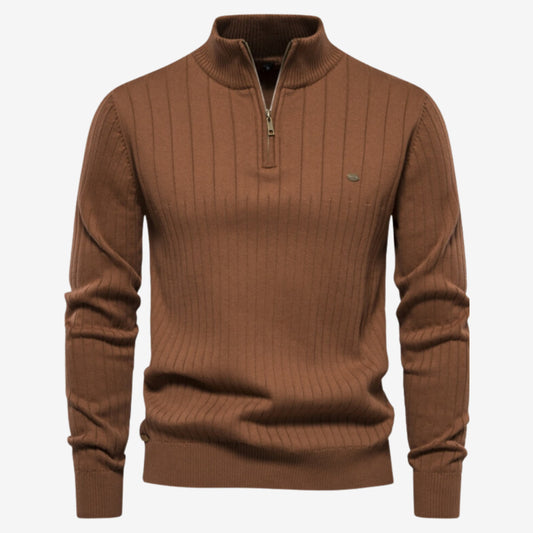Gerippter Pullover Slim Fit für Herren