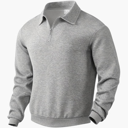 Geometrisch Gemusterter Strickpullover für Herren