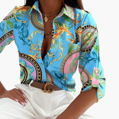 Klassischer Kragen Bluse für Damen