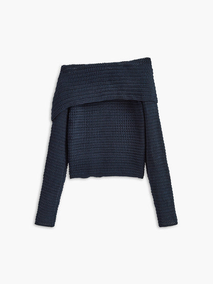 Asymmetrisches Stricktop für Damen