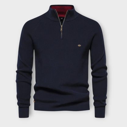 Halb-Zip Strickpullover für Herren