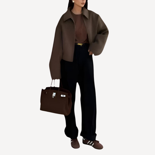 Kastenförmiger Kurzjacke für Damen