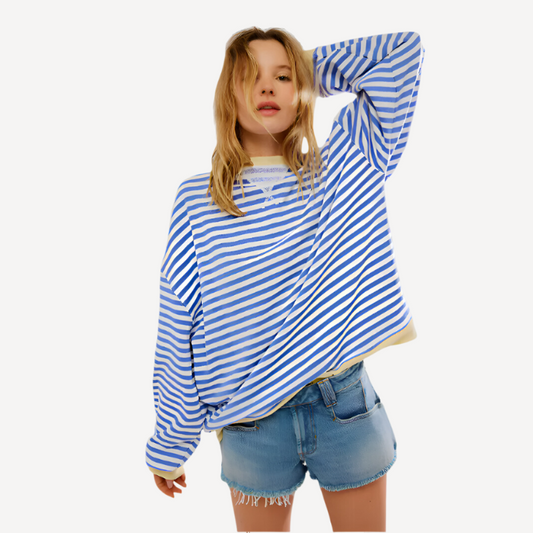 Gestreifter Pullover für Damen