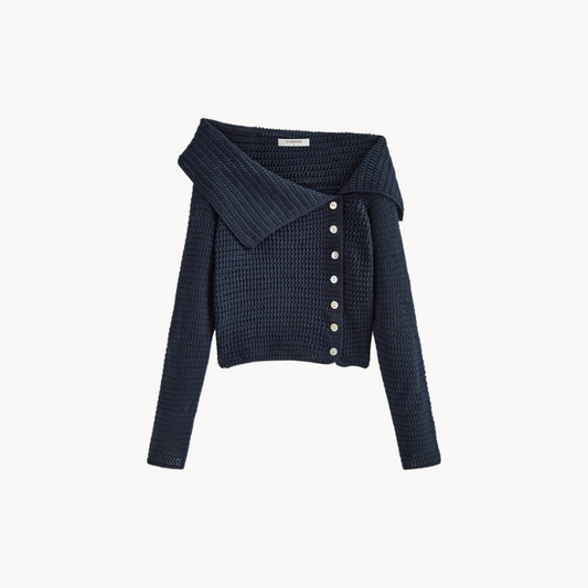 Asymmetrisches Stricktop für Damen