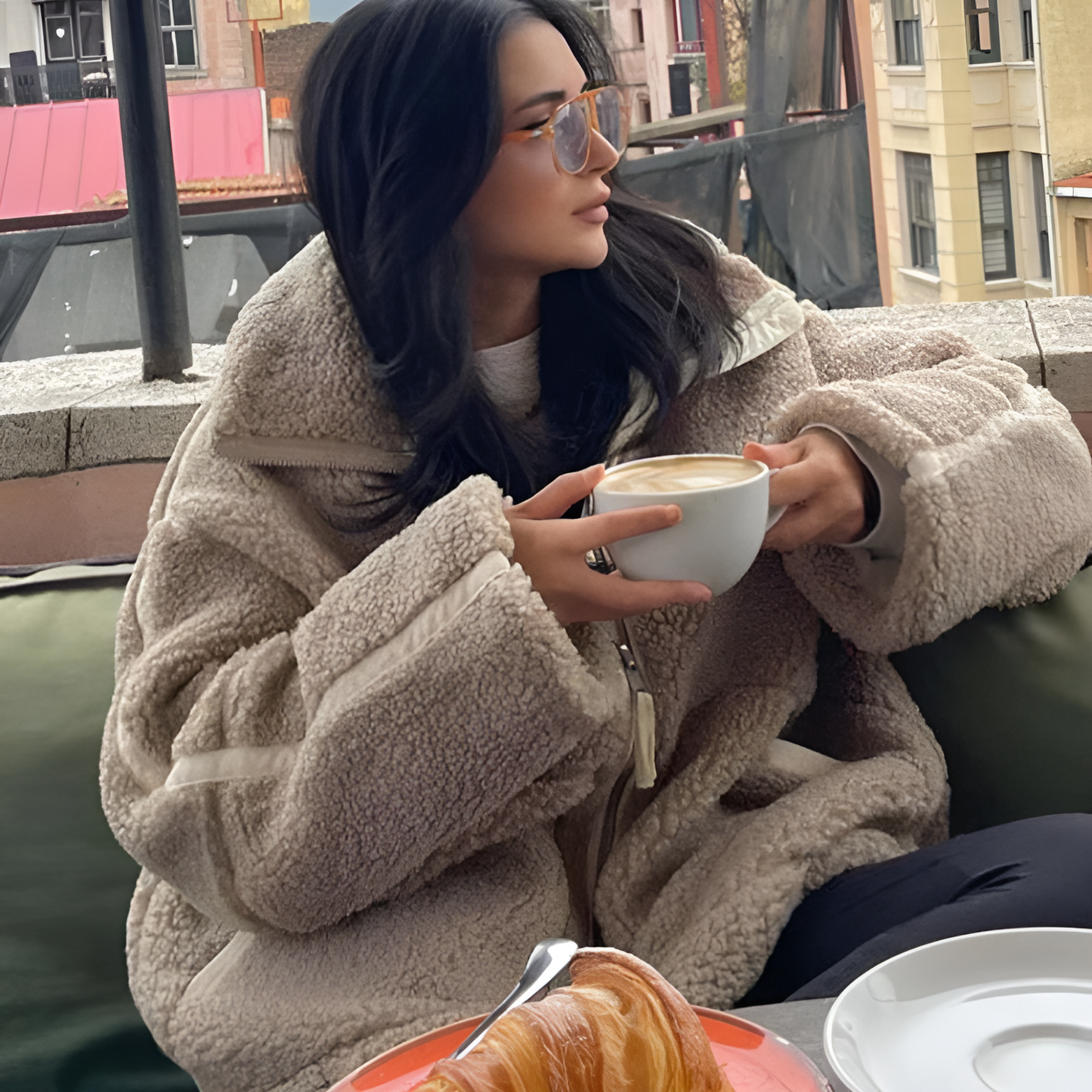 Plüschfleece Jacket für Damen