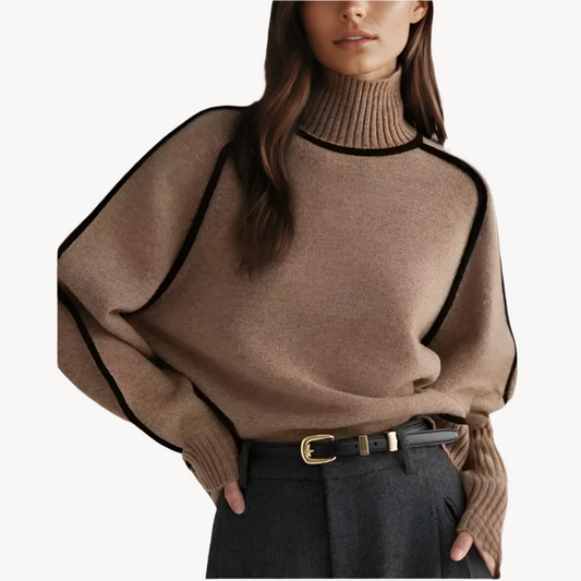Rollkragen Strickpullover für Damen