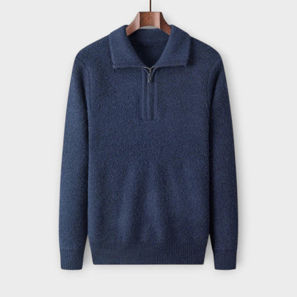 Halb-Zip Winterpullover für Herren