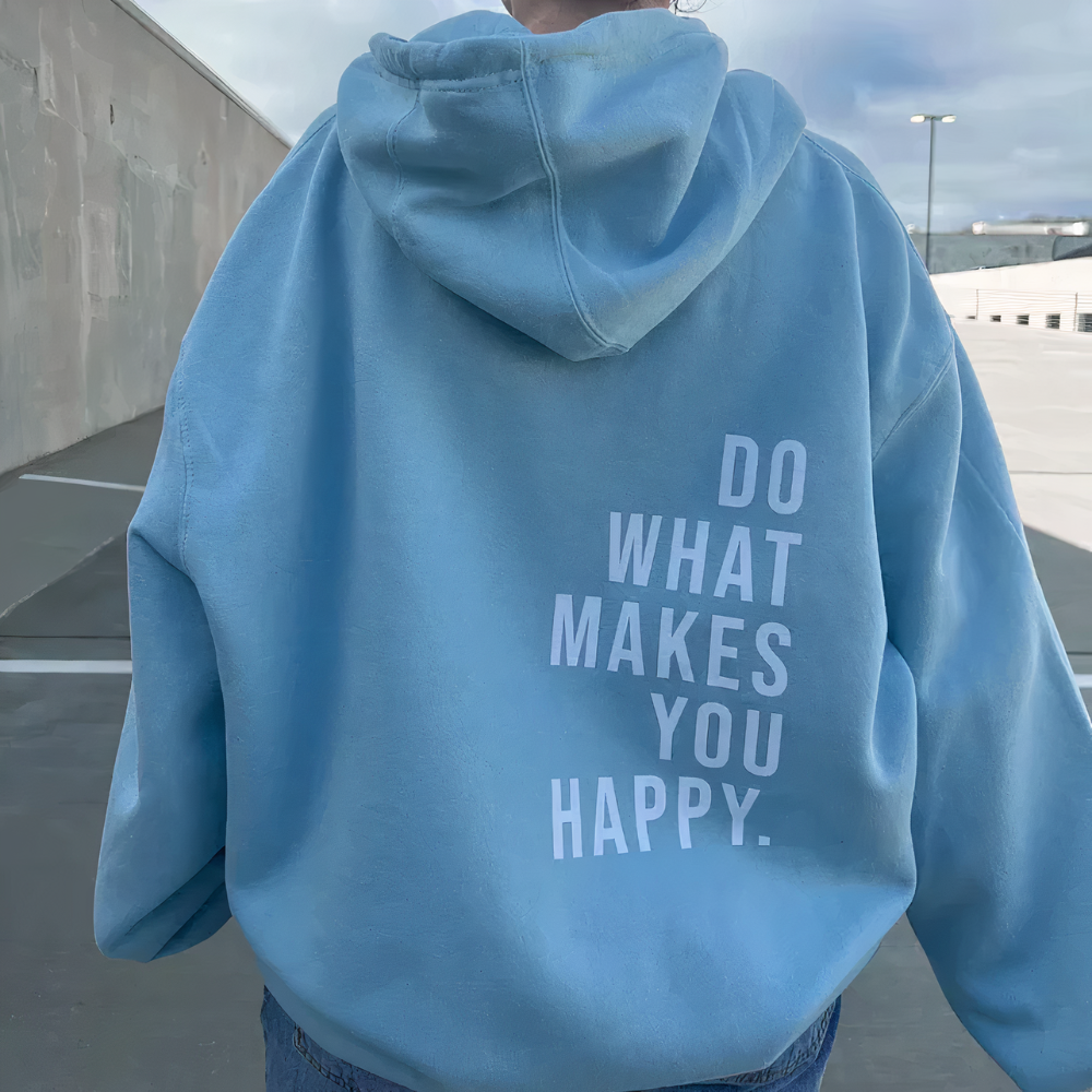 Bedruckter Oversize-Hoodie für Damen