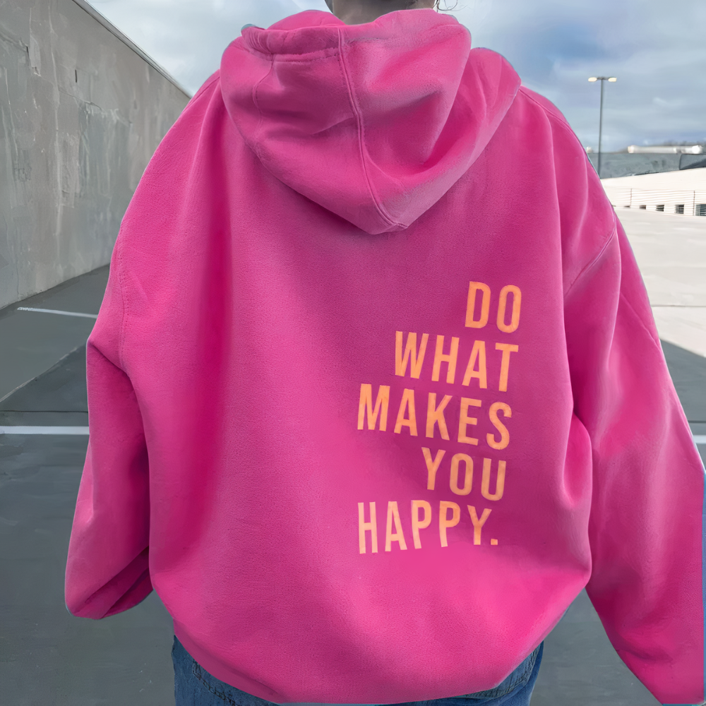 Bedruckter Oversize-Hoodie für Damen