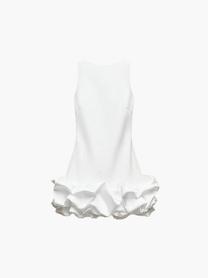 Ärmelloses Minikleid mit Rüschen für Damen
