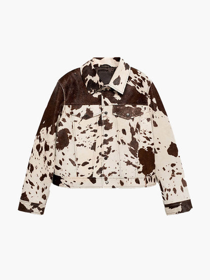 Kuhmuster Jacke für Damen