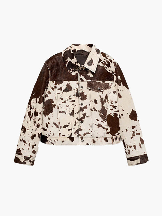 Kuhmuster Jacke für Damen