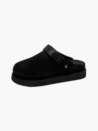 Wildleder-Optik Slipper für Damen