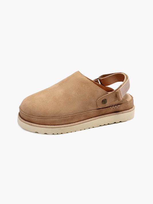 Wildleder-Optik Slipper für Damen