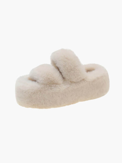 Kunstpelz Slipper für Damen