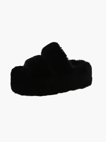 Kunstpelz Slipper für Damen