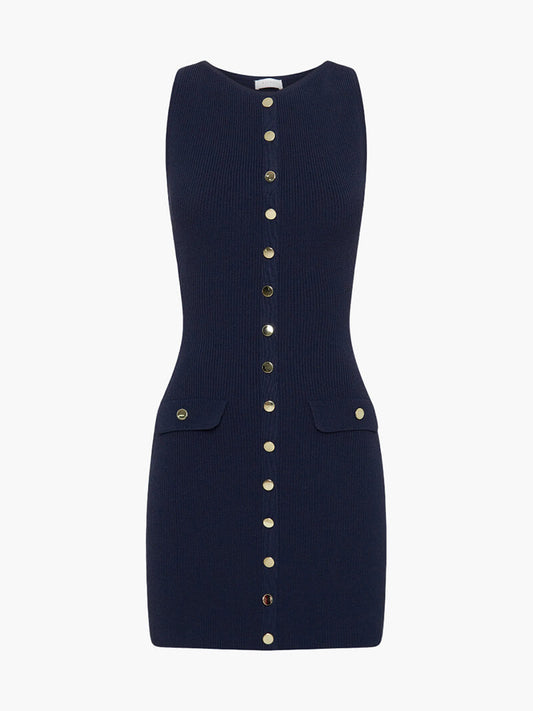 Ärmelloses Strick-Minikleid für Damen