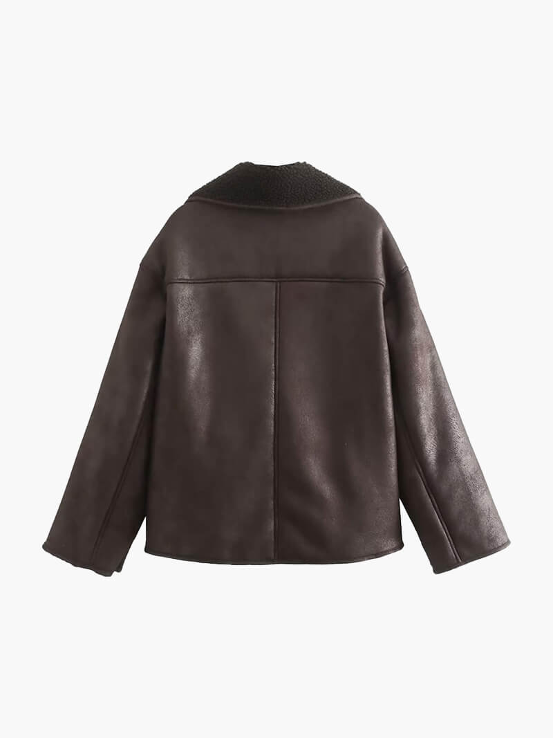 Knopfdetails Langarmjacke für Damen